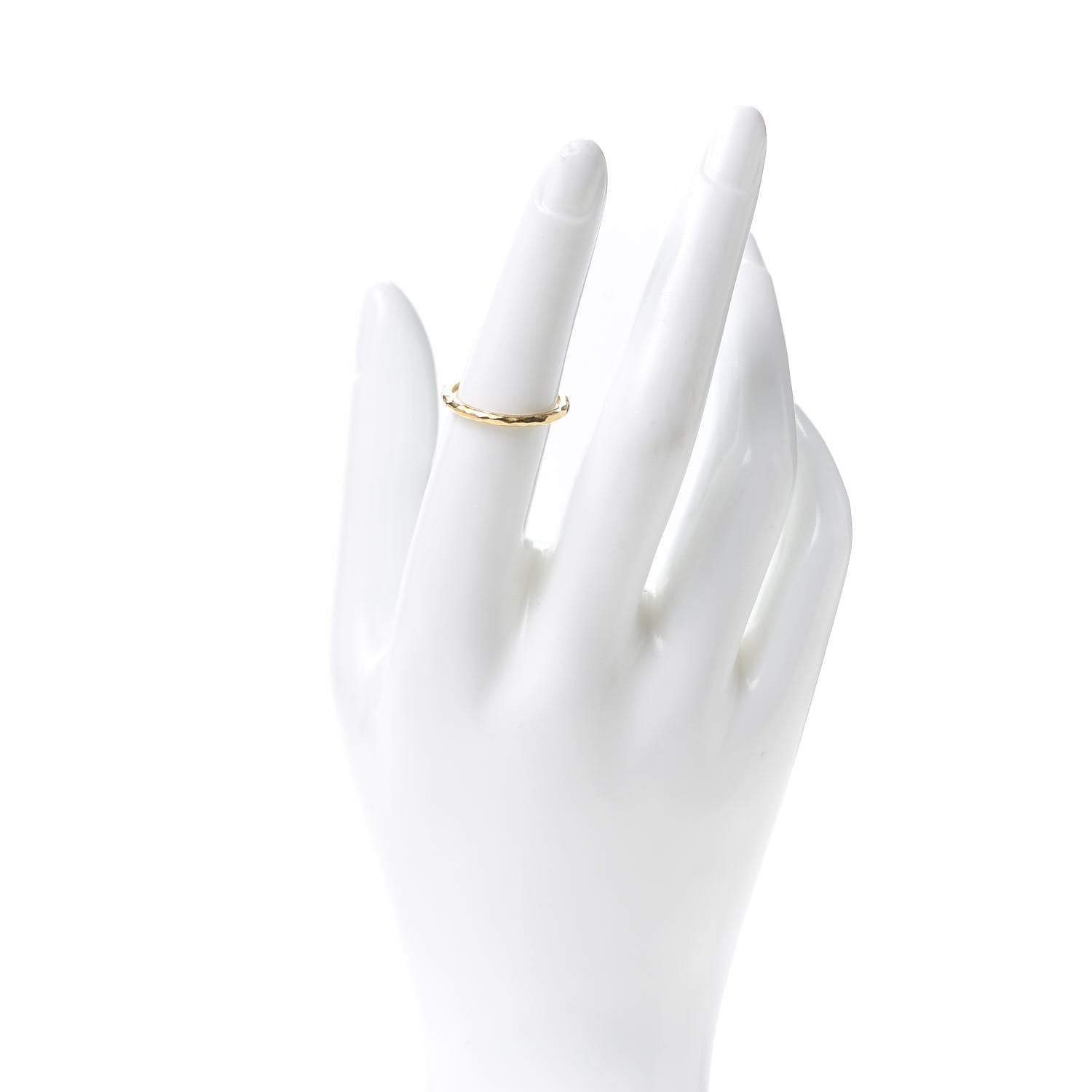 Tiffany 18K Yellow Gold Paloma Picasso Hammered Ring 52 6 2 of 5