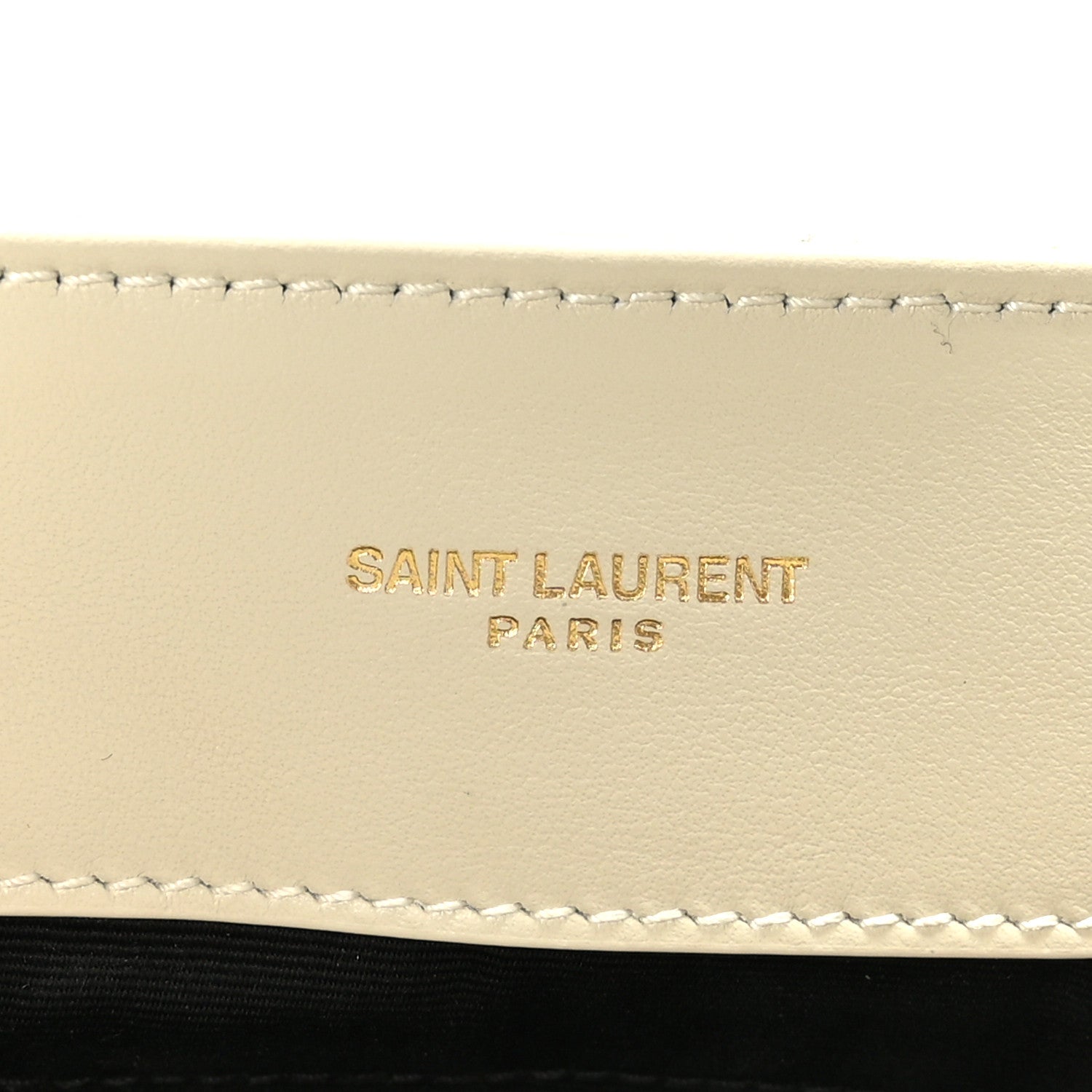 Saint Laurent Calfskin Y Quilted Monogram Medium Loulou Chain Satchel Crema Soft 7 of 11
