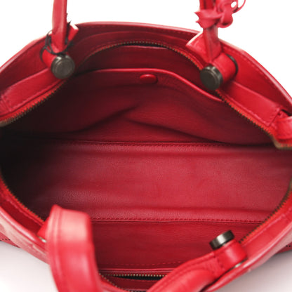 Balenciaga Veau Soyeux Perforated Blackout Hardware S City Rouge Groseille 4 of 4