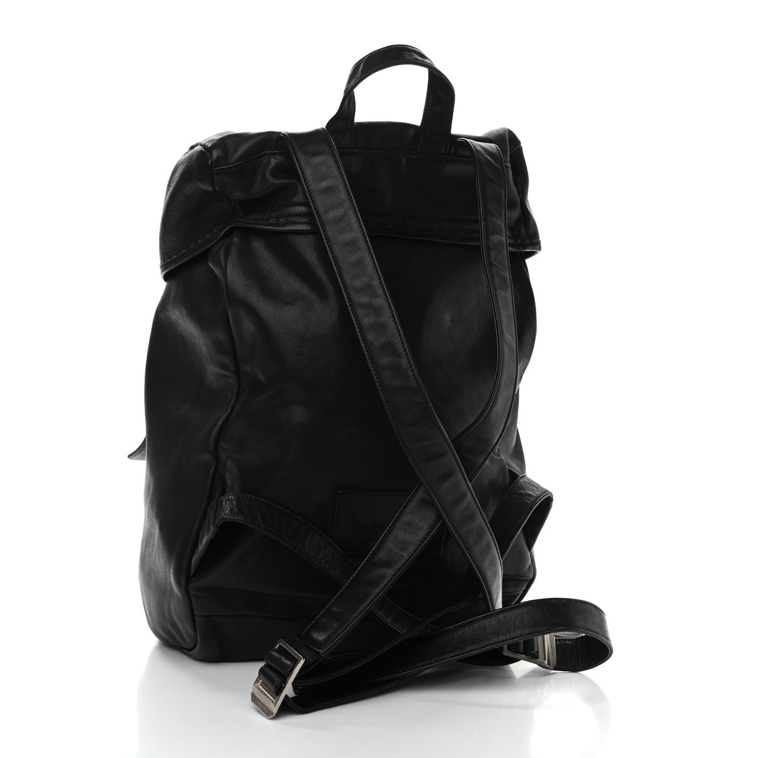 Saint Laurent Calfskin Delave Backpack Black 3 of 11