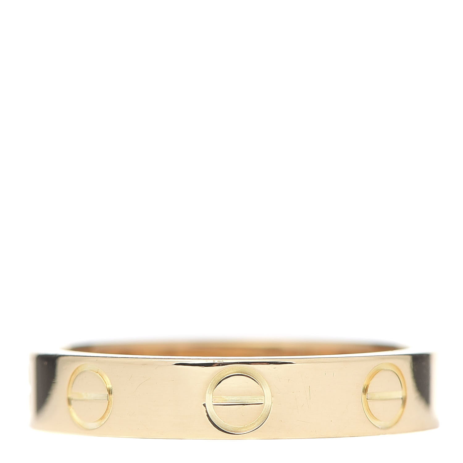 Cartier 18K Yellow Gold 3.5mm LOVE Wedding Band Ring 50 5.25 3 of 5