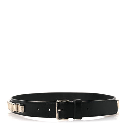 Saint Laurent Calfskin Chain Rider Belt S Black 1 of 7