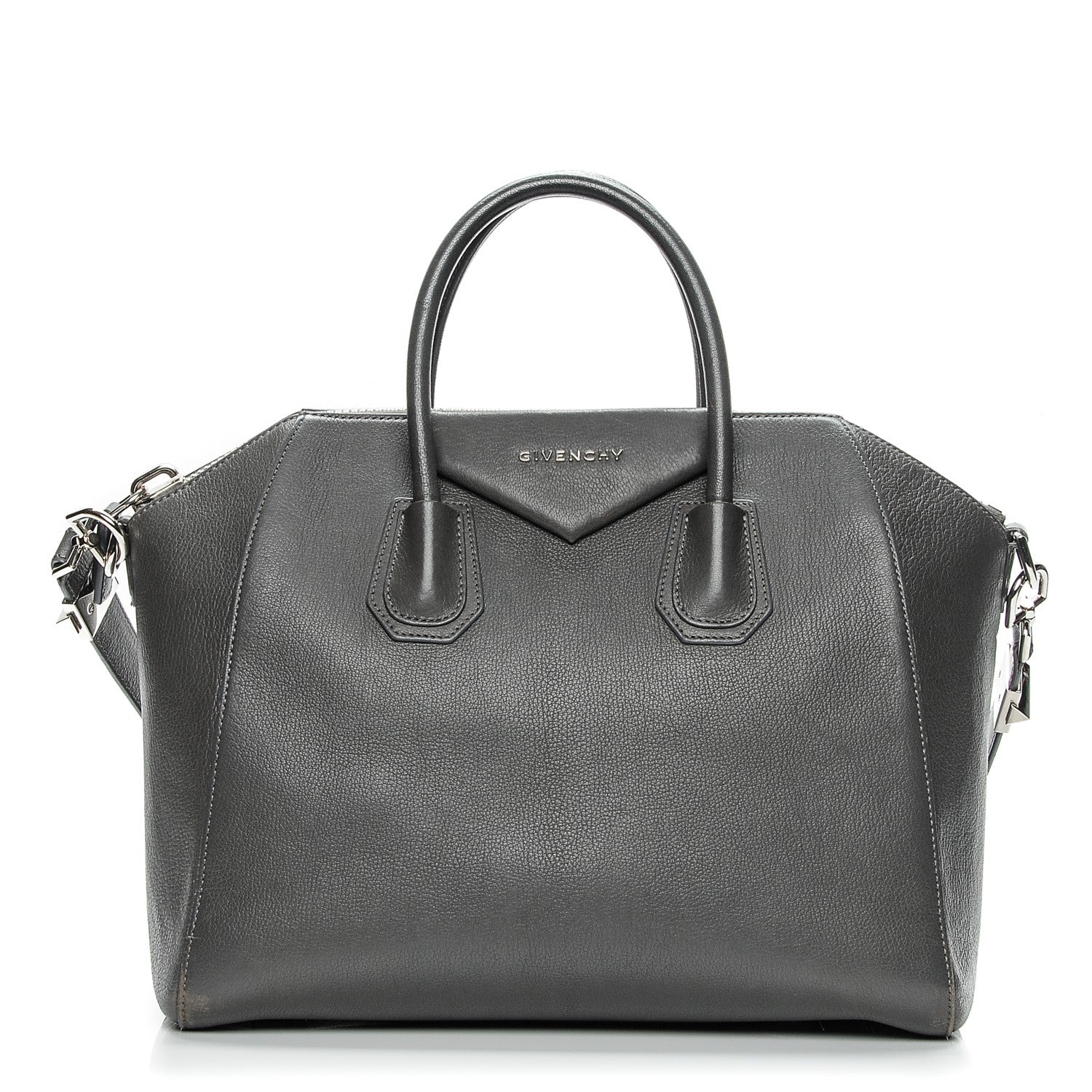 Givenchy Sugar Goatskin Medium Antigona Dark Grey 1 of 16