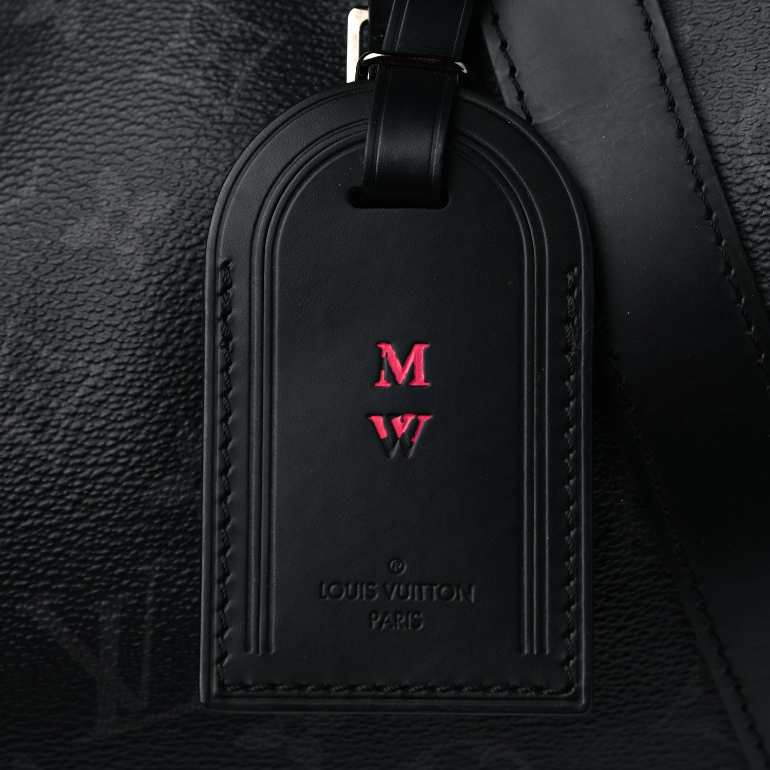 Louis Vuitton Monogram Eclipse Keepall Bandouliere 55 9 of 10