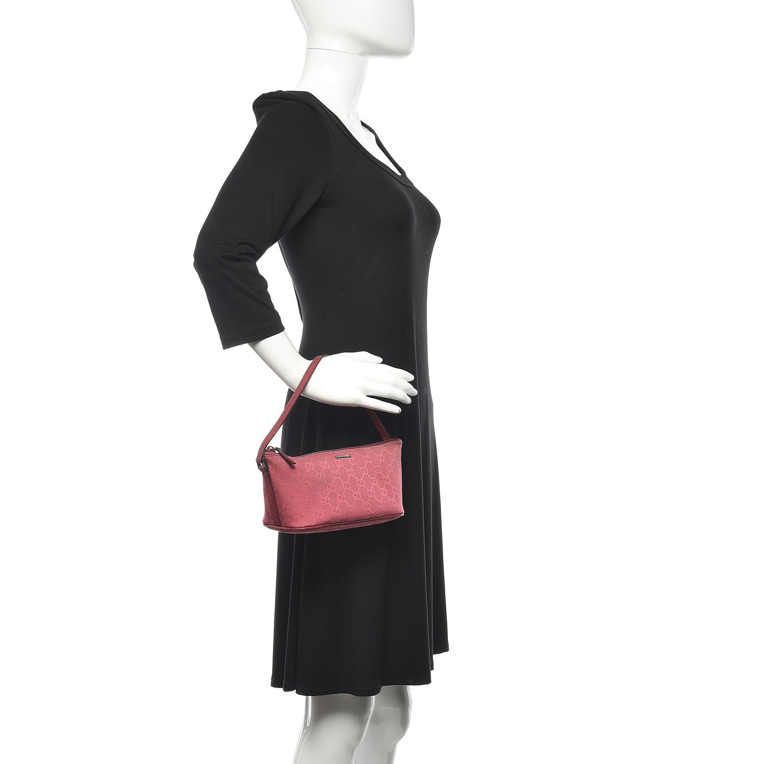 Gucci Monogram Boat Pochette Fuchsia 2 of 13