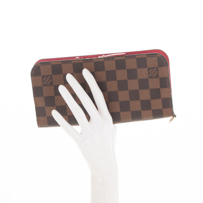Louis Vuitton Damier Ebene Insolite Wallet Red 2 of 6