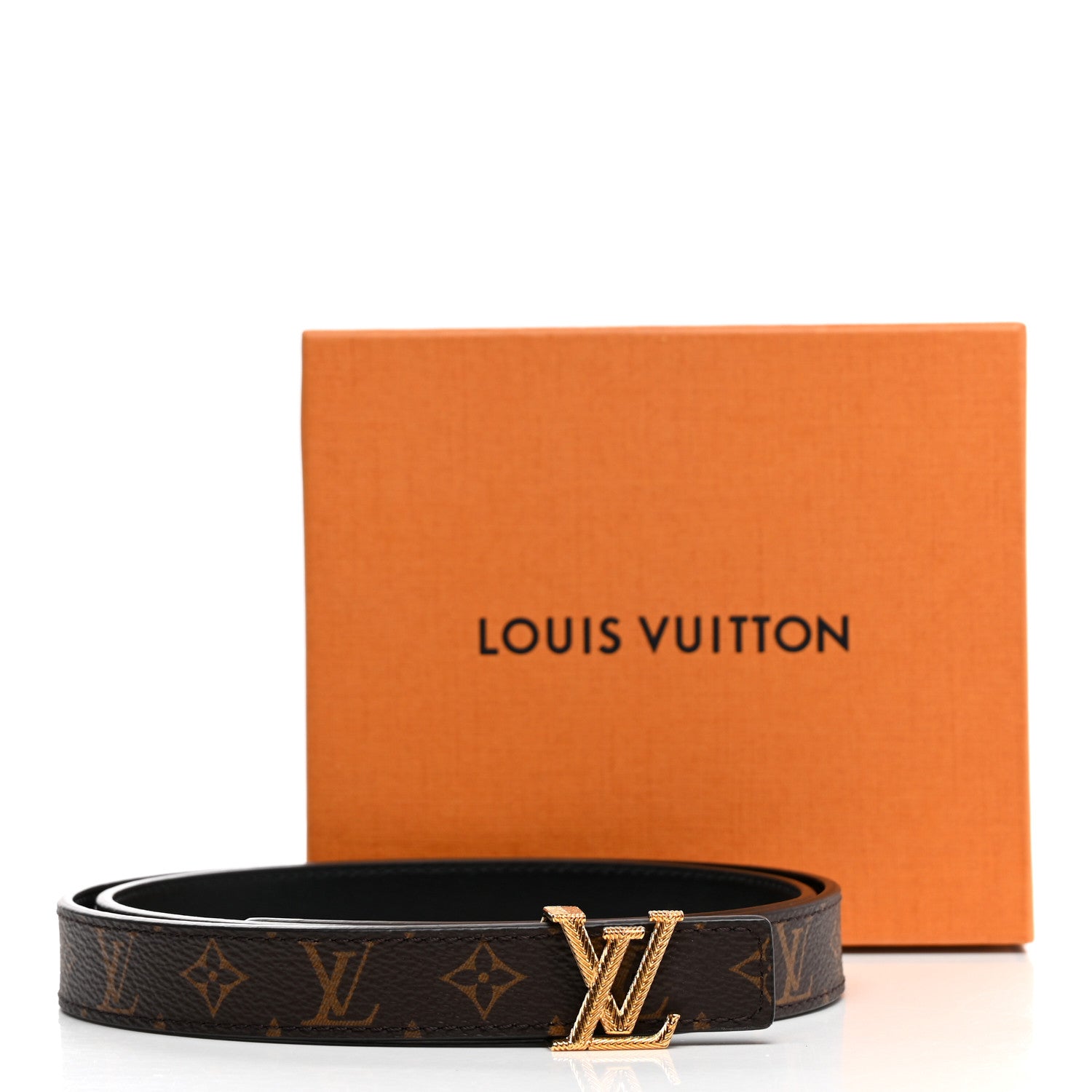 Louis Vuitton Monogram 20mm Initiales Belt 80 32 Black 6 of 6