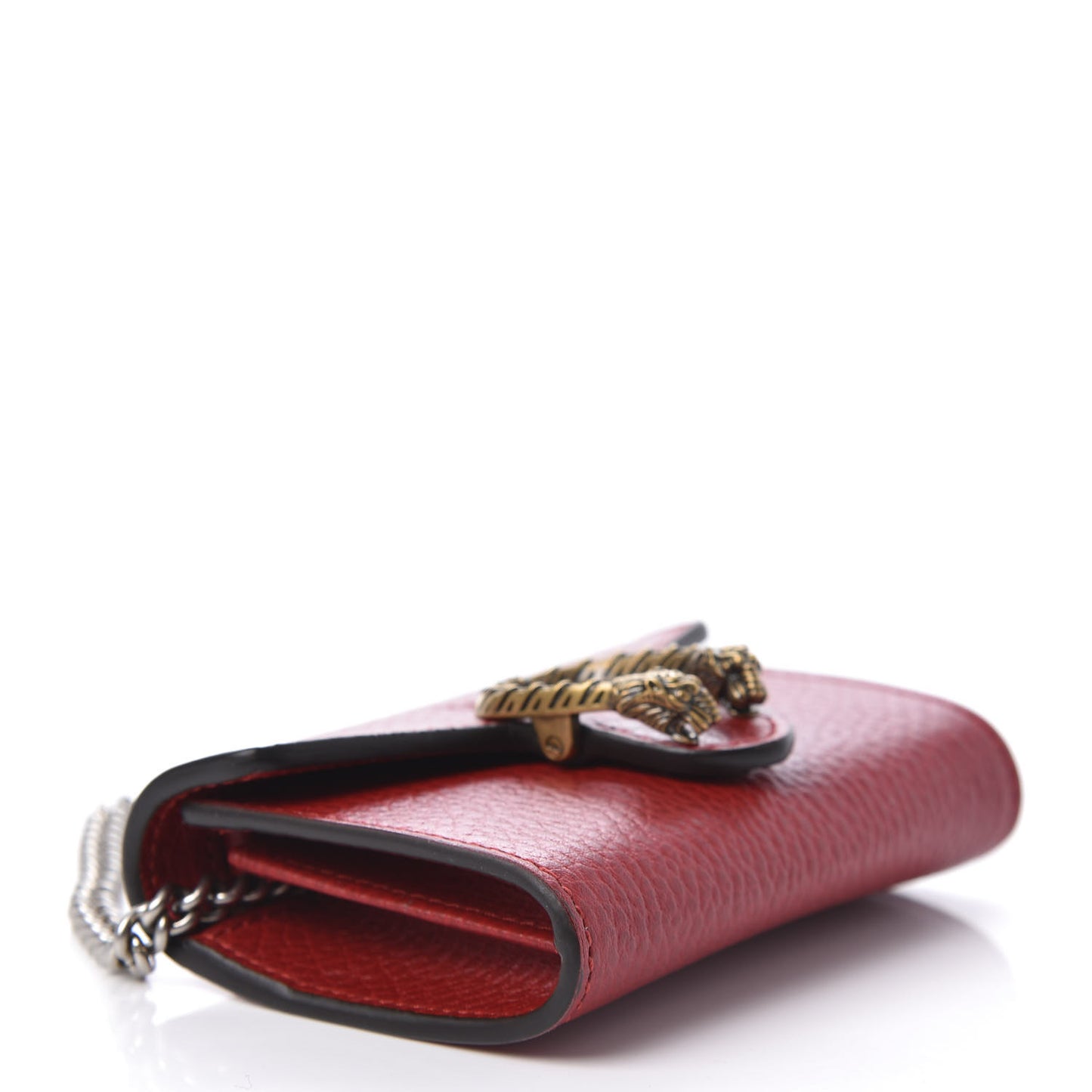 Calfskin Dionysus Coin Purse Hibiscus Red