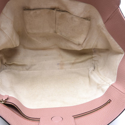 Gucci Dollar Calfskin Medium Swing Tote Grey Field Soft Pink 4 of 9