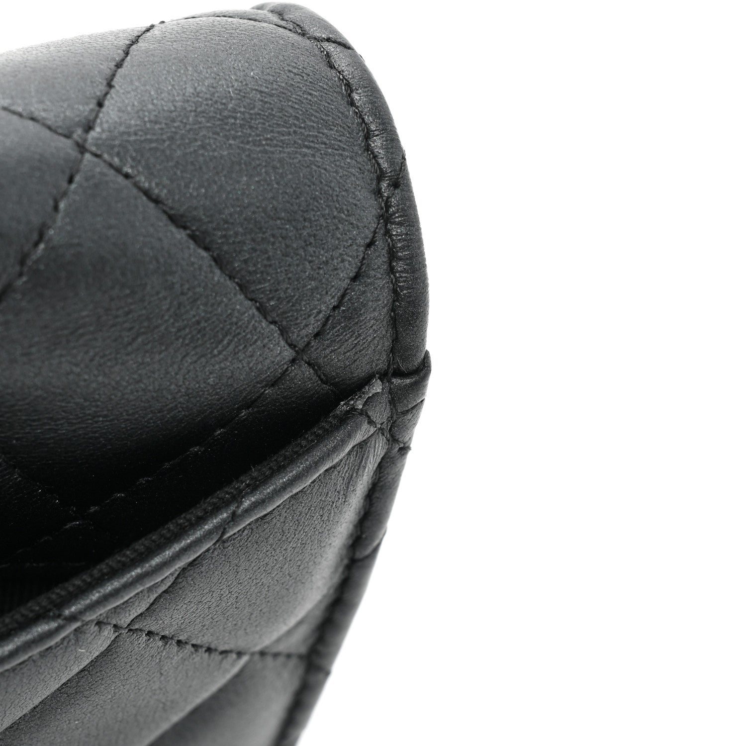 Chanel Lambskin Quilted Medium Flap Wallet So Black 16 of 17