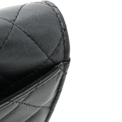 Chanel Lambskin Quilted Medium Flap Wallet So Black 16 of 17