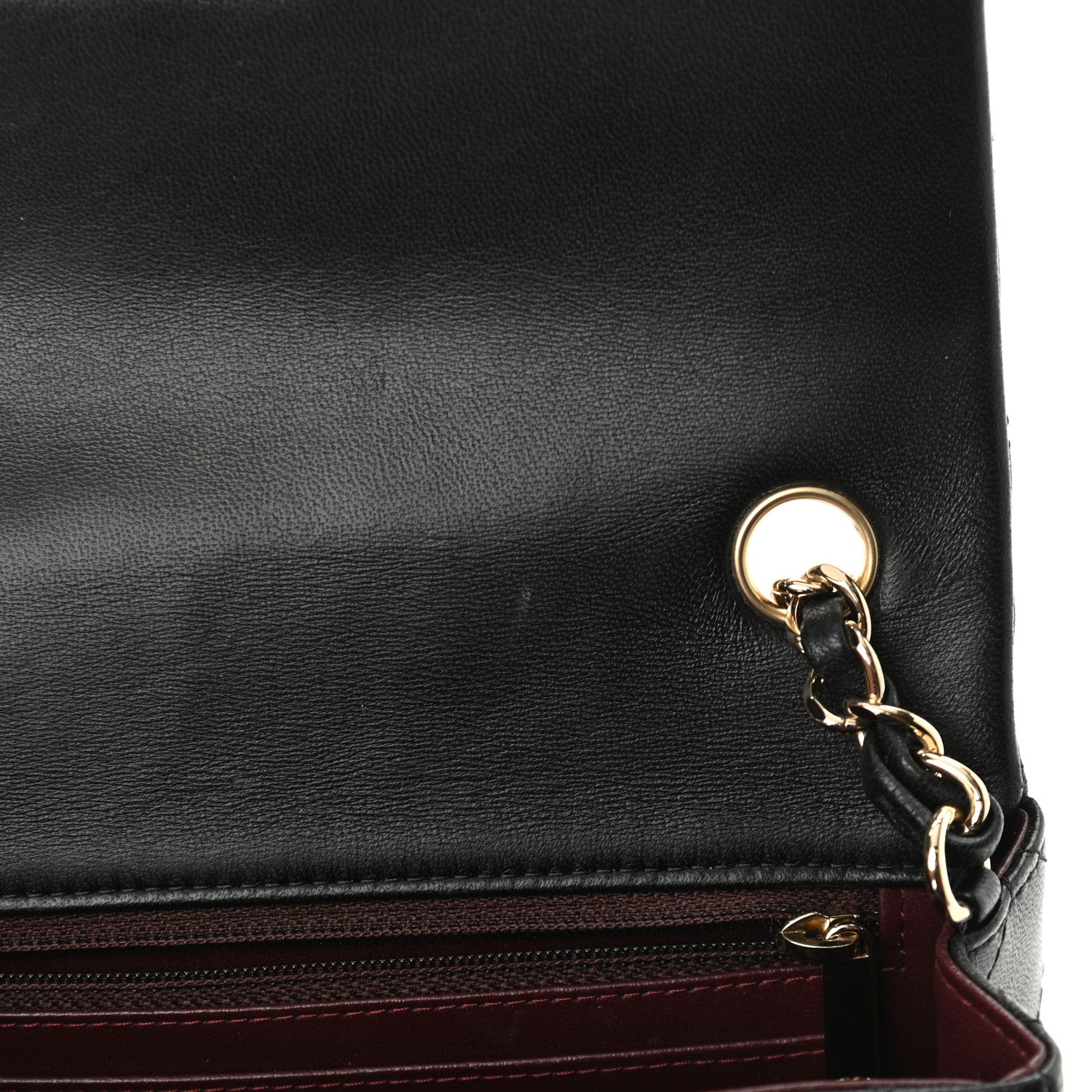 Chanel Lambskin Quilted Mini Rectangular Flap Black 11 of 12