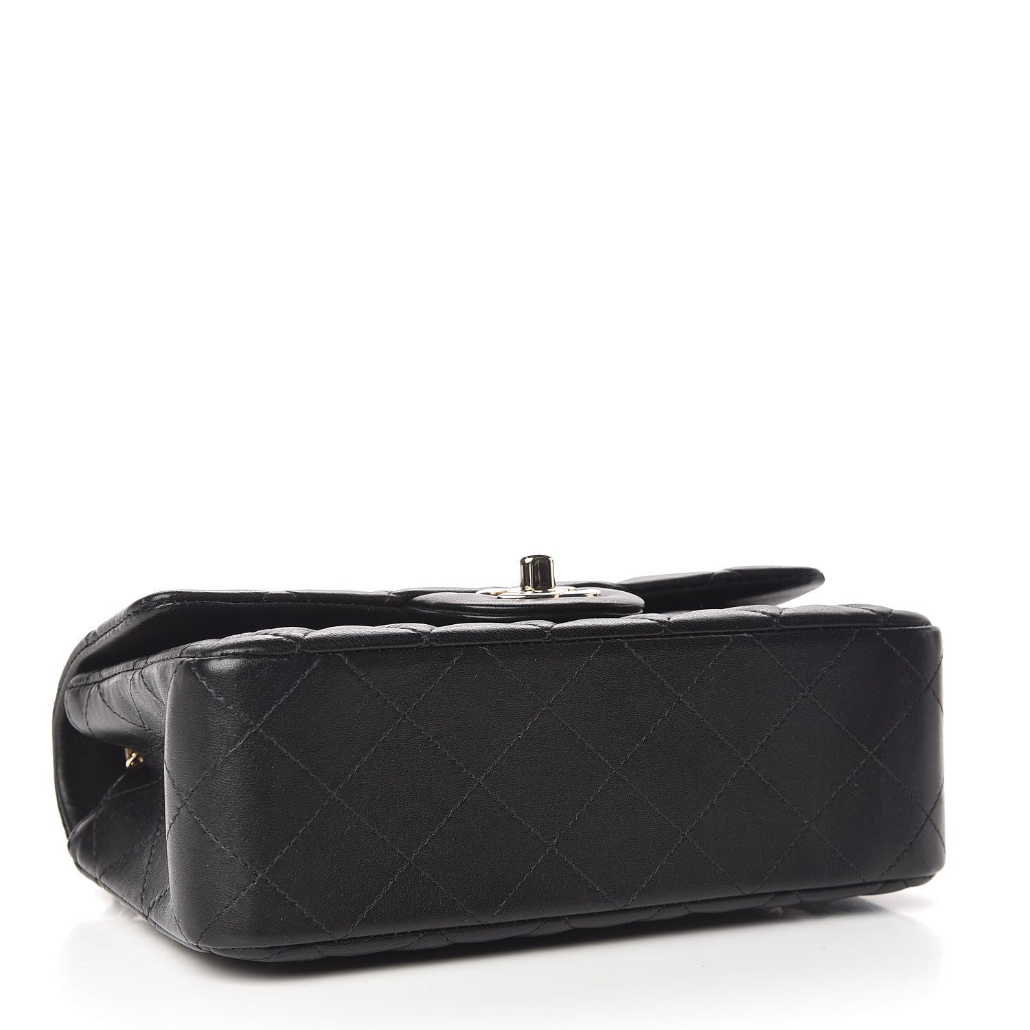 Chanel Lambskin Quilted Mini Rectangular Flap Black 4 of 10