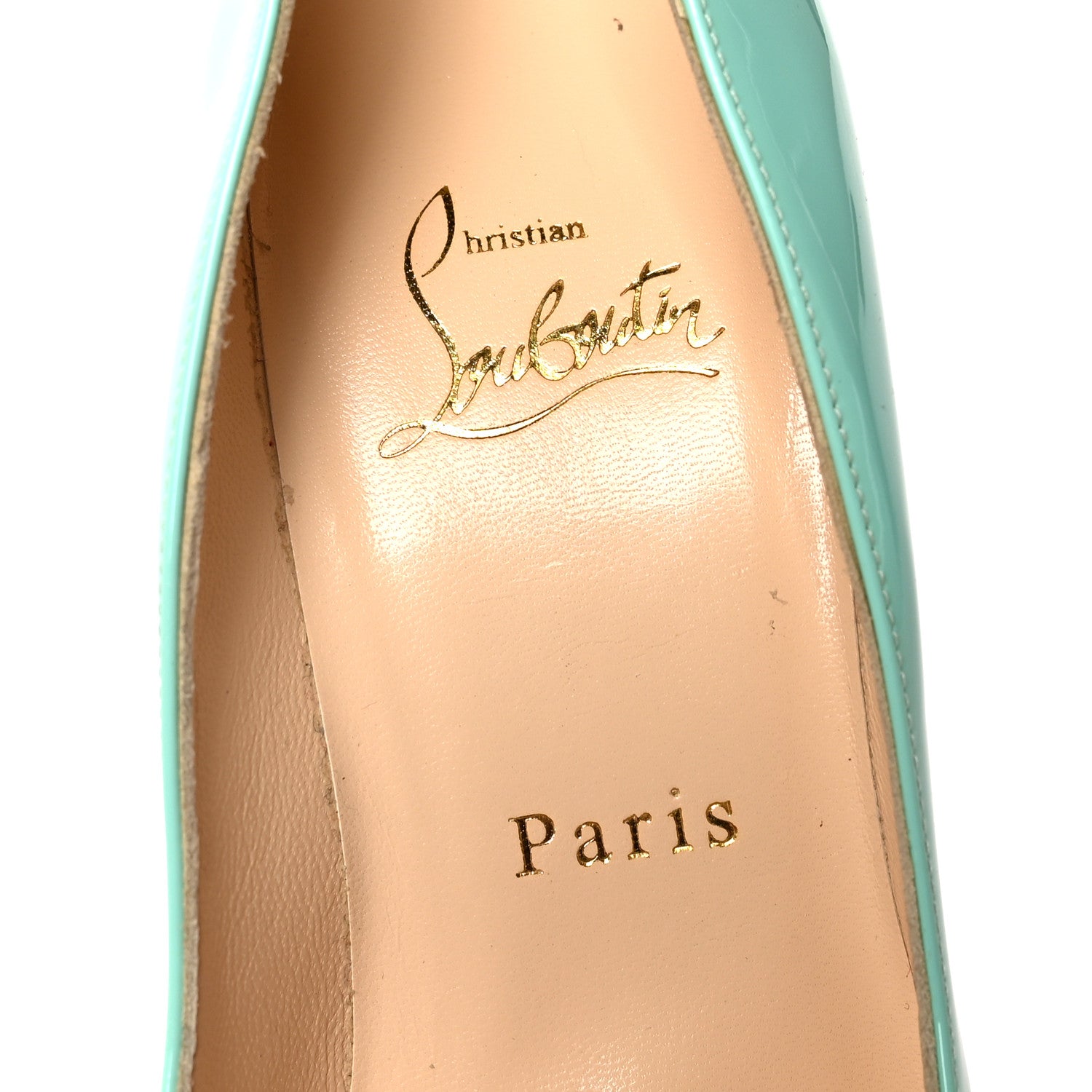 Christian Louboutin Patent Pigalle Follies 100 Pumps 36 Opaline 7 of 7