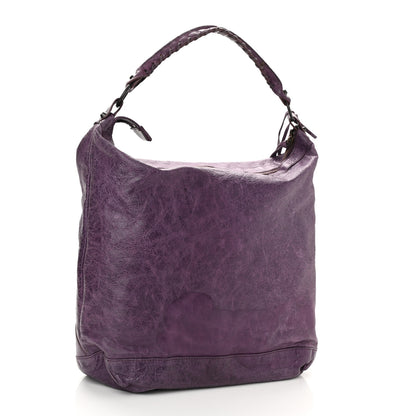 Balenciaga Agneau Classic Hardware Day Hobo Raisin 2 of 12
