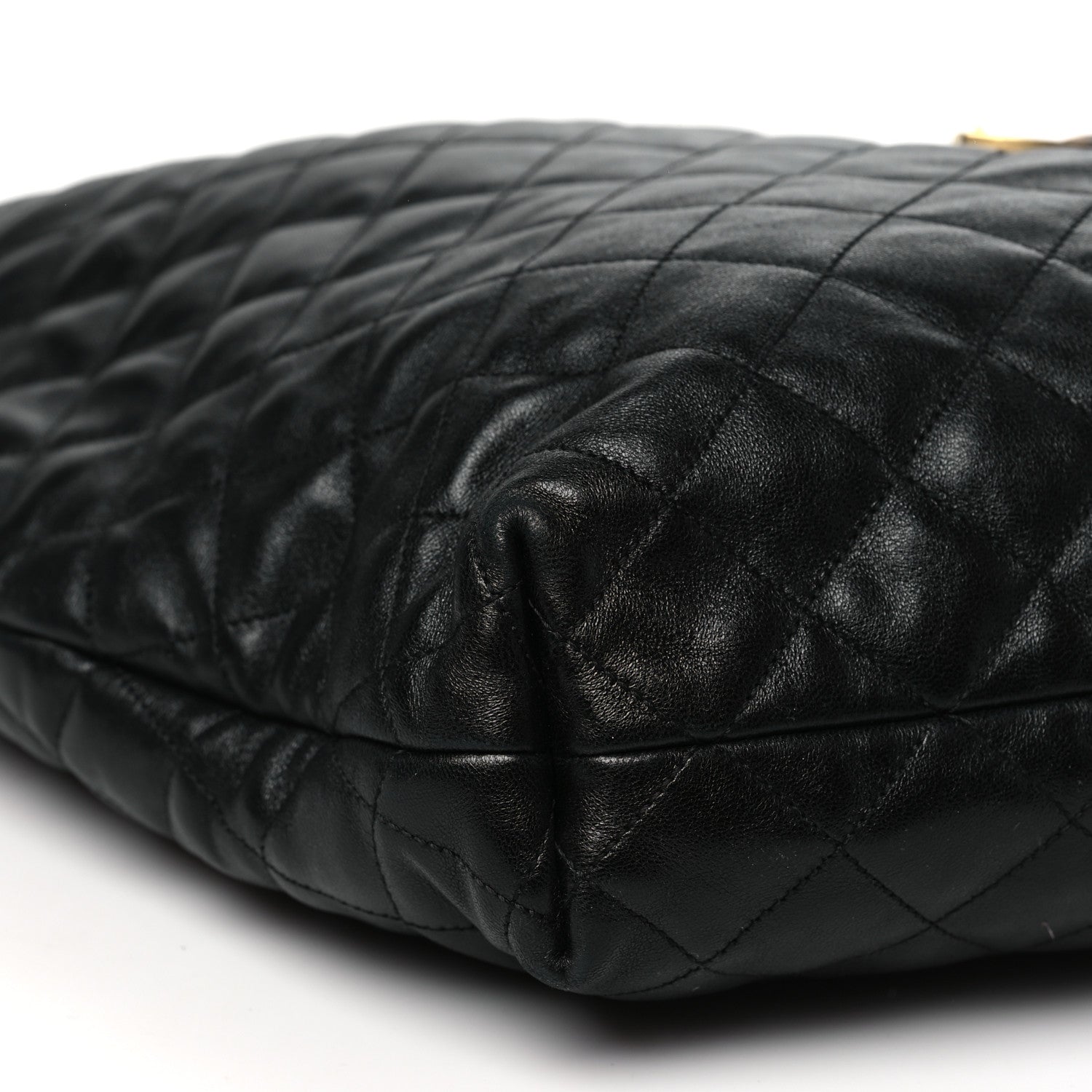 Saint Laurent Lambskin Quilted Maxi Icare Shopping Tote Black 10 of 11