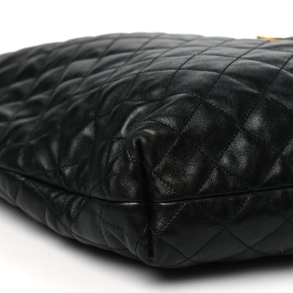 Saint Laurent Lambskin Quilted Maxi Icare Shopping Tote Black 10 of 11