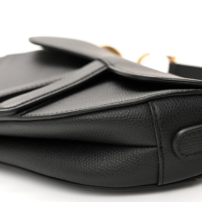 Christian Dior Grained Calfskin Mini Saddle Bag Black 10 of 10