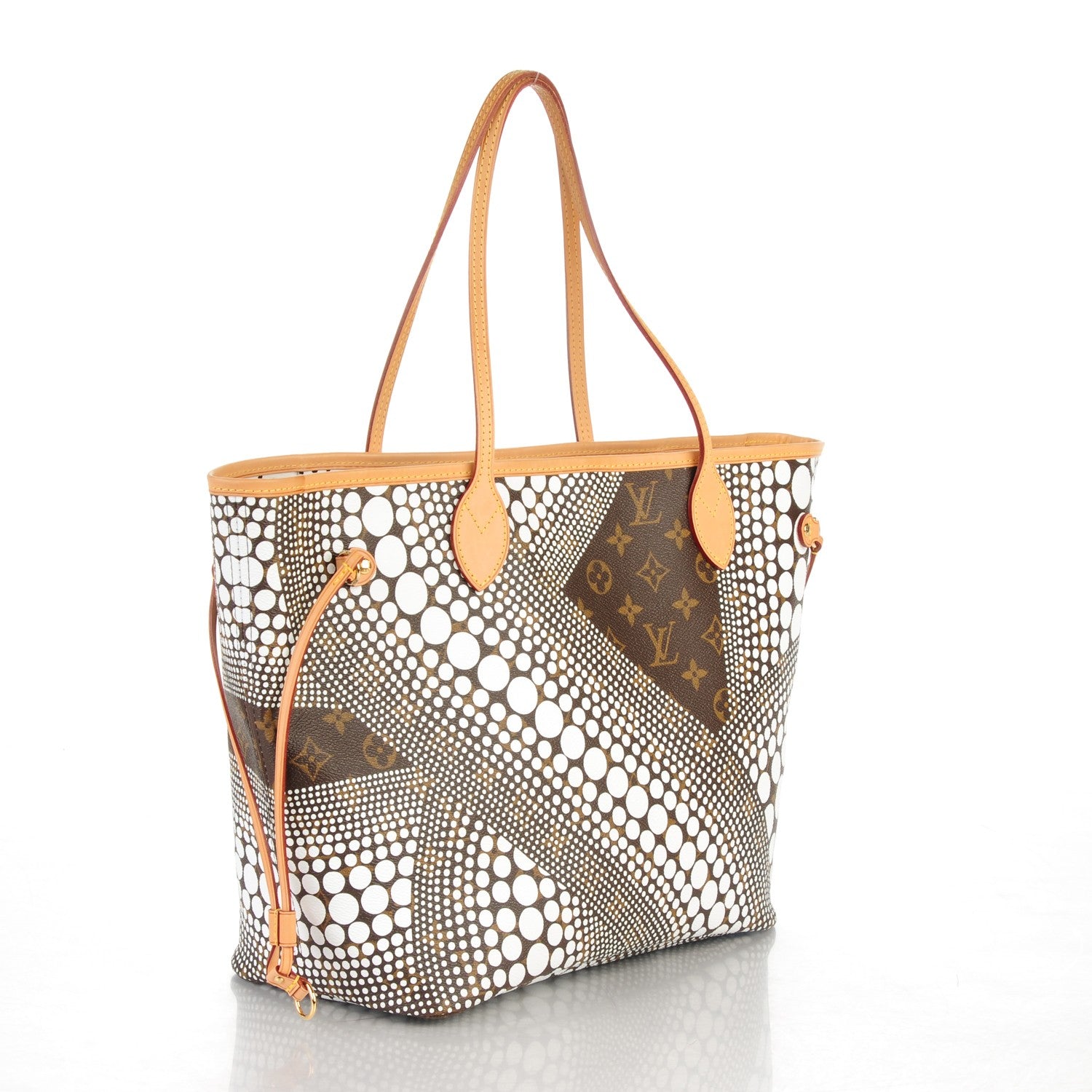 Louis Vuitton Monogram Kusama Waves Neverfull MM White 3 of 7
