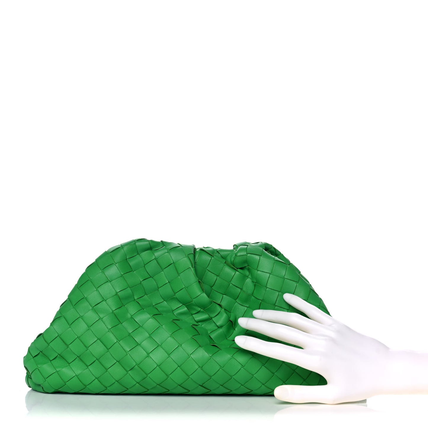 Nappa Intrecciato The Pouch Oversized Clutch Parakeet
