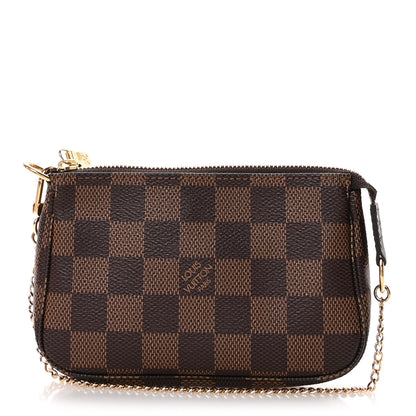 Louis Vuitton Damier Ebene Mini Pochette Accessories 1 of 8