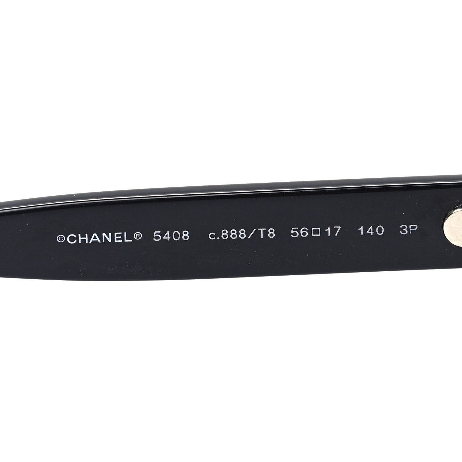 Chanel Acetate Polarized Square Sunglasses 5408 Black 6 of 6