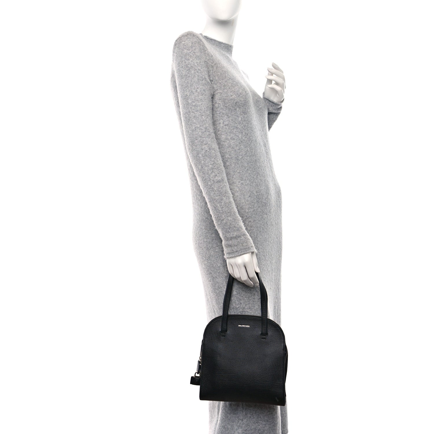 Balenciaga Calfskin Small Miami Tote Bag Black 2 of 10