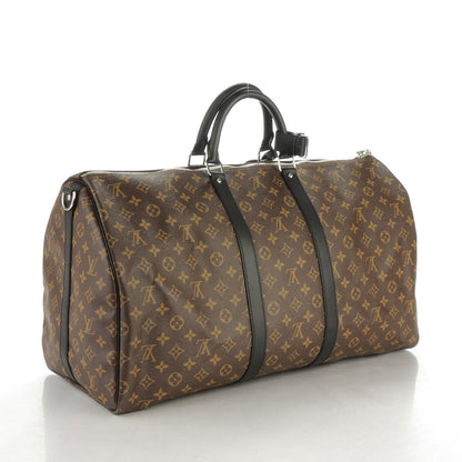 Louis Vuitton Monogram Macassar Keepall Bandouliere 55 3 of 8