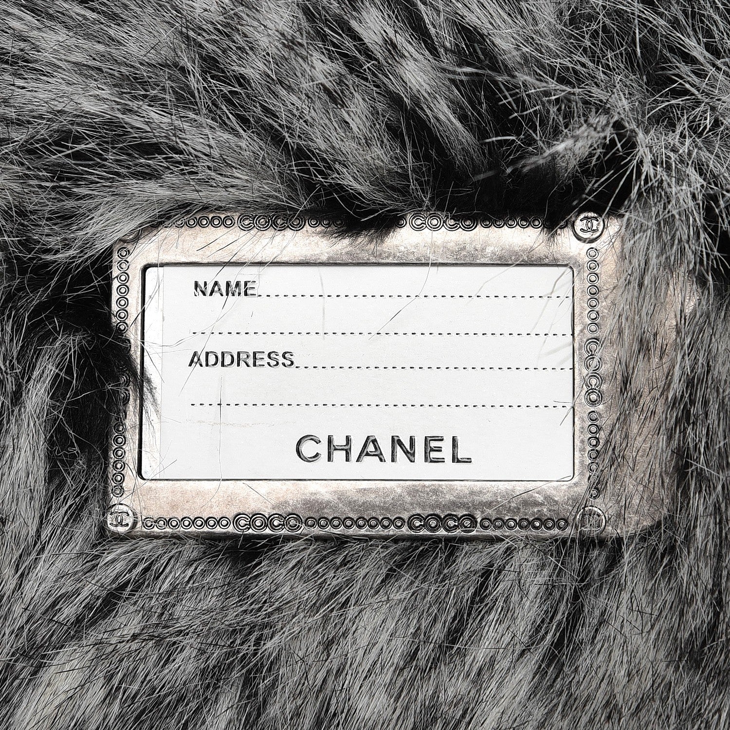 Chanel Iridescent Calfskin Fantasy Fur Backpack Grey 11 of 11
