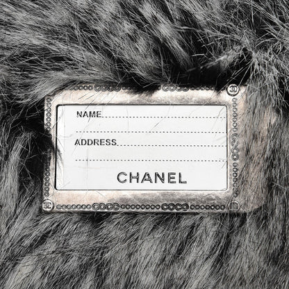 Chanel Iridescent Calfskin Fantasy Fur Backpack Grey 11 of 11