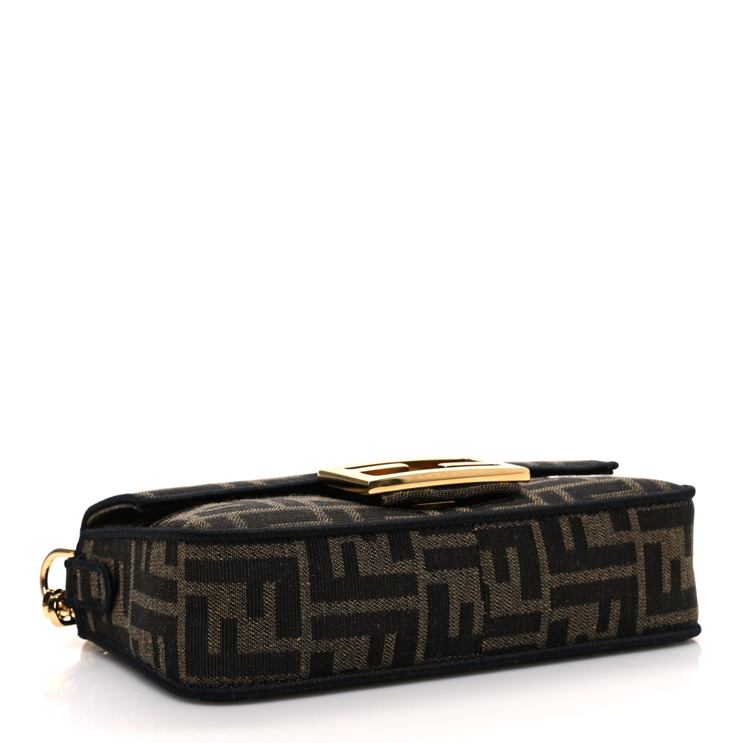 Fabric Jacquard FF 1974 Mini Baguette Tobacco Moro Black