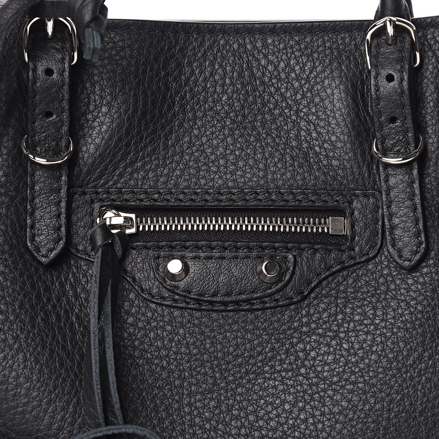 Balenciaga Veau Papier A6 Zip Around Tote Black 10 of 10