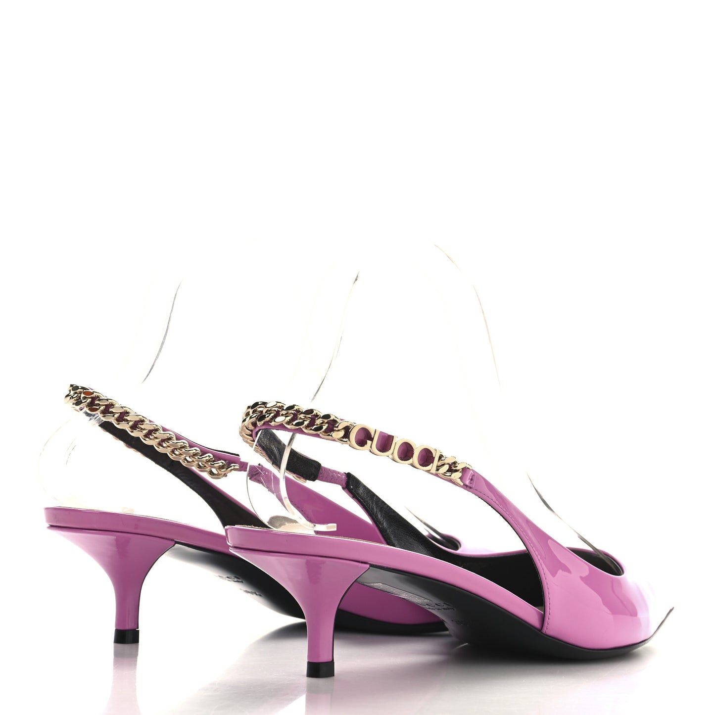 Patent Signoria 35mm Slingback Pumps 38.5 Libre Pink
