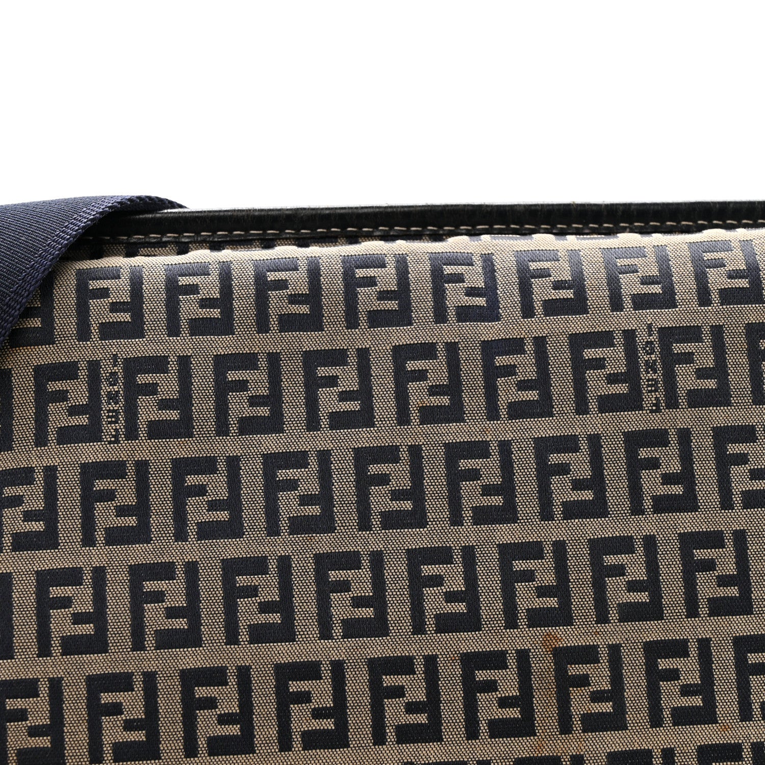 Fendi Zucchino Crossbody Messenger Bag Navy 1819135 – FASHIONPHILE