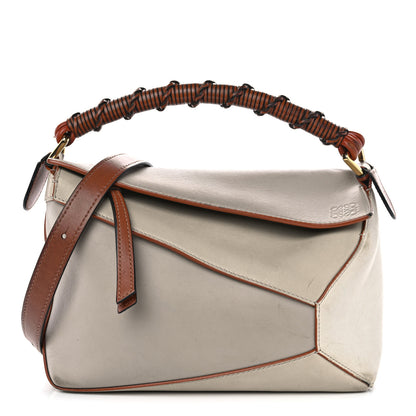 Loewe Calfskin Small Puzzle Edge Bag Ghost Soft White 1 of 16
