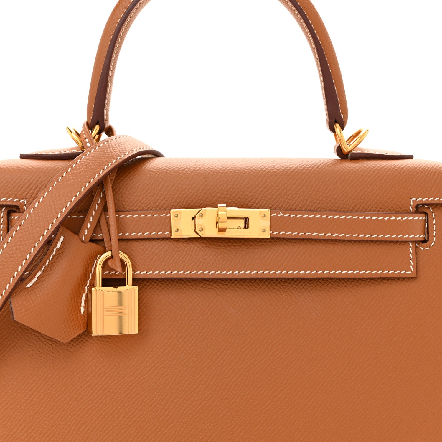 Hermes Epsom Kelly Sellier 25 Gold 8 of 10