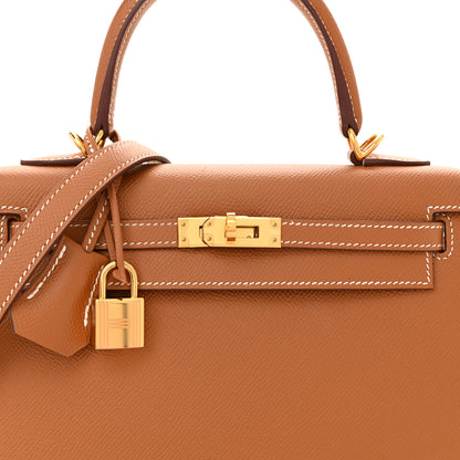 Hermes Epsom Kelly Sellier 25 Gold 8 of 10