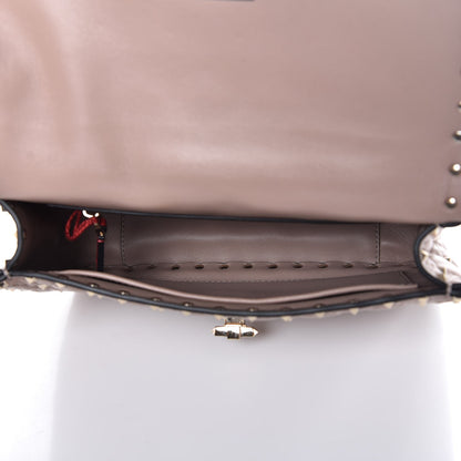 Valentino Garavani Lambskin Medium Rockstud Spike Shoulder Bag Poudre 5 of 6