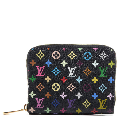 Louis Vuitton Monogram Multicolor Zippy Coin Purse Black Grenade 1 of 8
