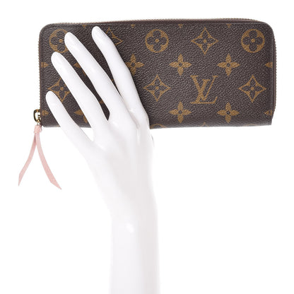 Louis Vuitton Monogram Clemence Wallet Rose Ballerine 2 of 8