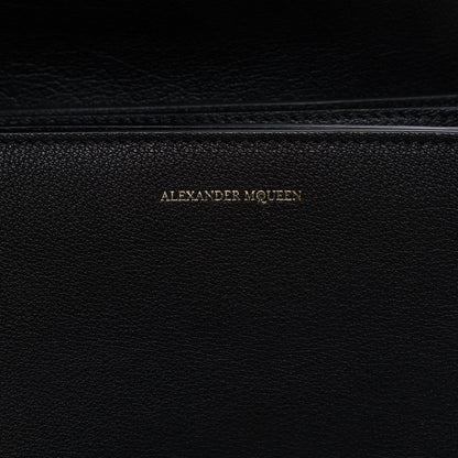 Alexander McQueen Calfskin Small Twin Skull Chain Crossbody Black 8 of 12