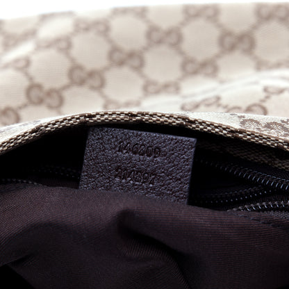 Gucci Monogram Web Small Flat Messenger Bag Brown 9 of 10