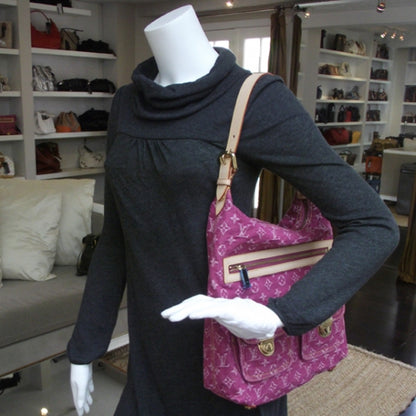 Louis Vuitton Denim Baggy GM Fuchsia 2 of 6