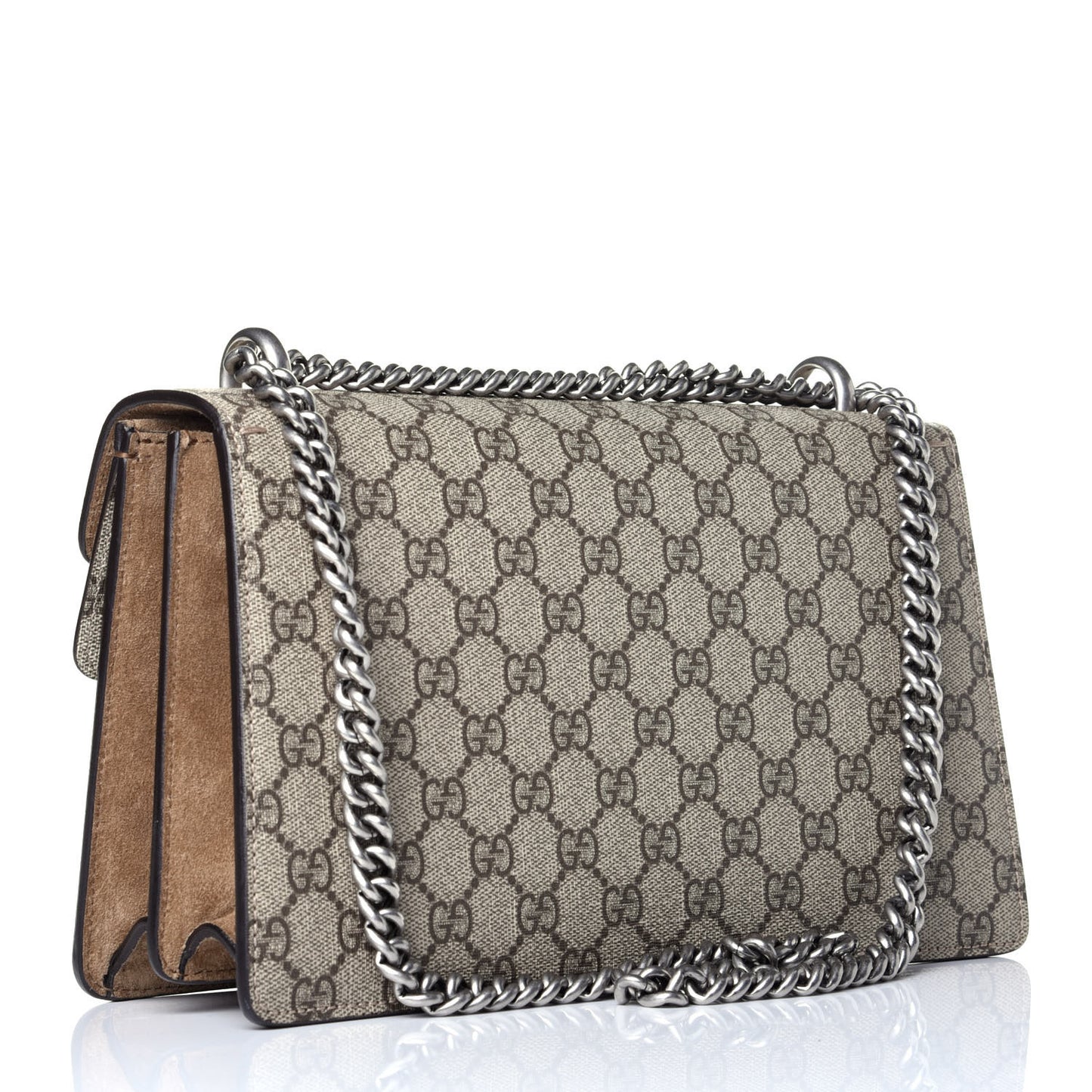 GG Supreme Monogram Small Dionysus Shoulder Bag Taupe