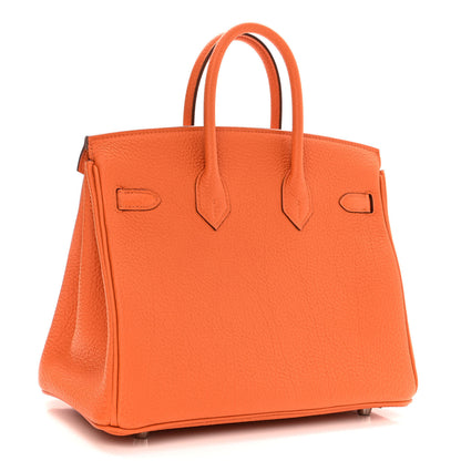 Hermes Togo Birkin 25 Orange 3 of 12