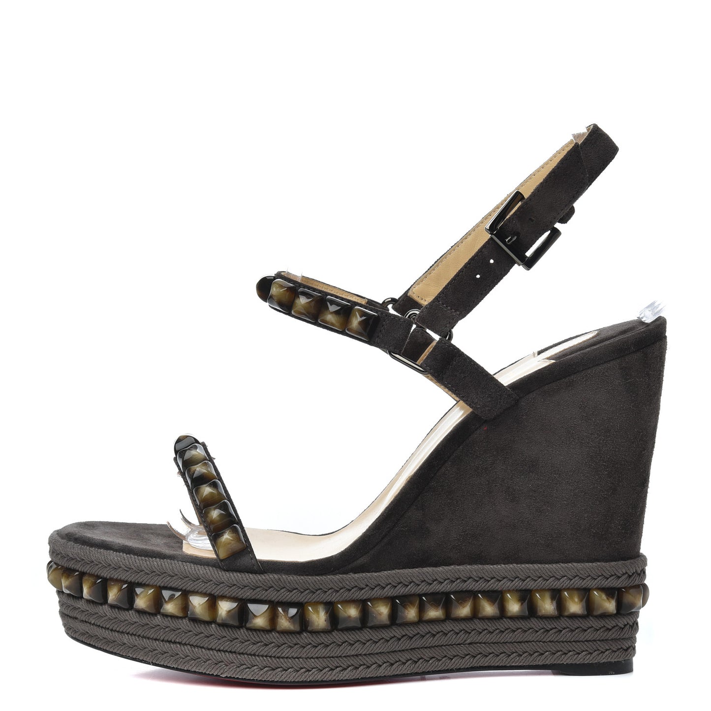 Suede Pyraclou 120 Wedge Sandals 41 Testa