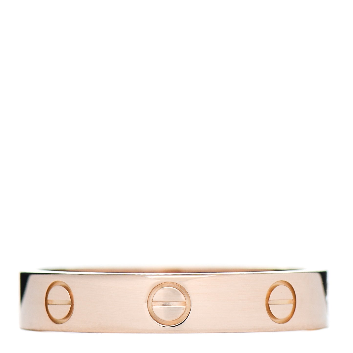 18K Pink Gold 4mm LOVE Wedding Band Ring 58 8.25