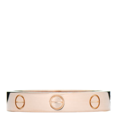Cartier 18K Pink Gold 4mm LOVE Wedding Band Ring 58 8.25 1 of 4