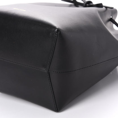 Mansur Gavriel Vegetable Tanned Calfskin Bucket Bag Black Flamma 7 of 10