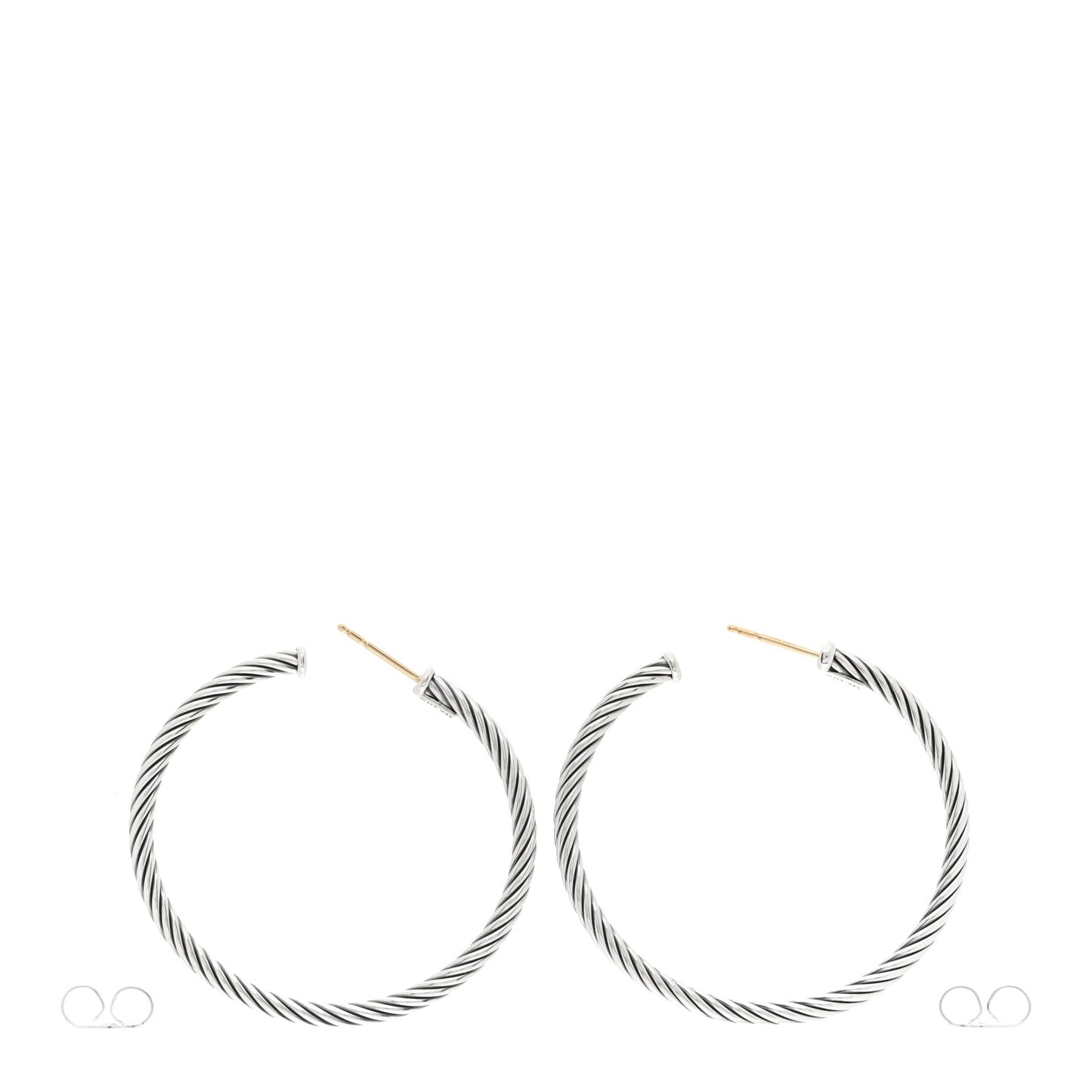 Sterling Silver Medium Cable Classics Hoop Earrings